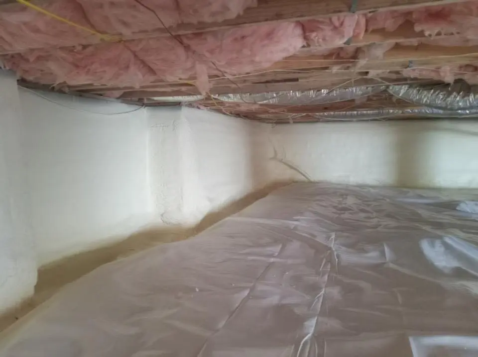Crawl space encapsulation with closed-cell spray foam for Spray Foam Roofing Repair in Shippensburg